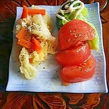 トマト&キャベツ人参のマリネサラダ